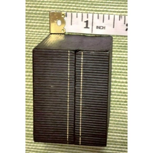 Vintage Hinged Top Wedding Ring Box Black with Gold Detail Black Velvet Ring Bed - Picture 8 of 8